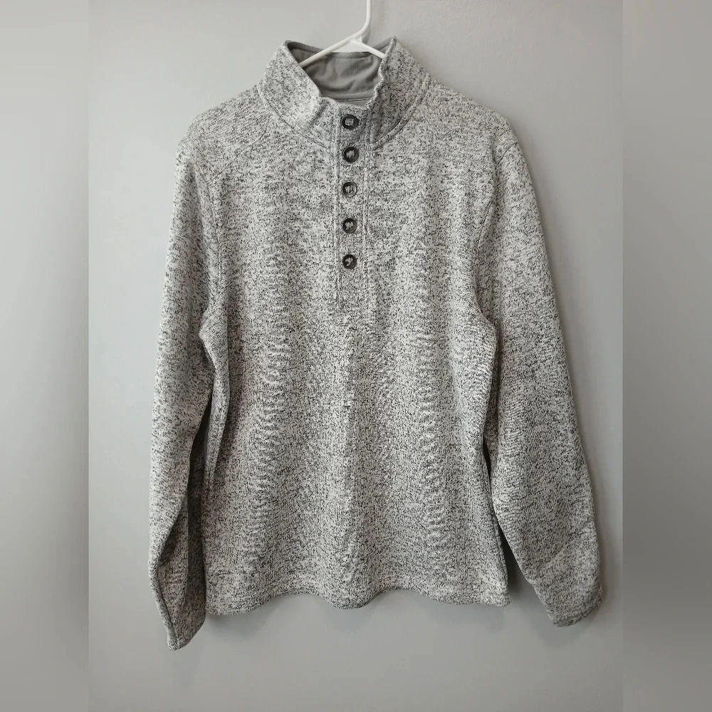 Red Head Brand Co. Men's gray pullover long sleeve henley size Medium
